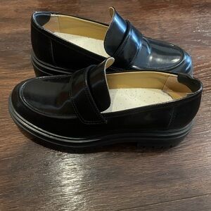Tony Bianco Black Leather Wiz Loafers